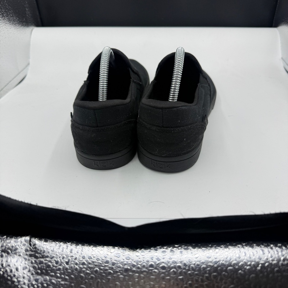 Kizik Venice Black Canvas Pull On Hands Free Slip On Shoes - Picture 3 of 8